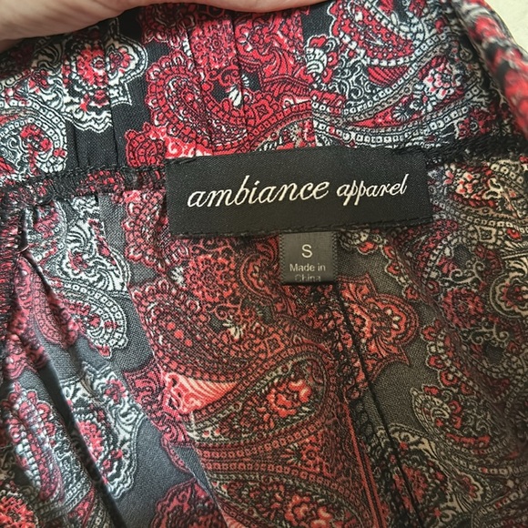 Boho Paisley Printed Flowy Joggers - Picture 3 of 3